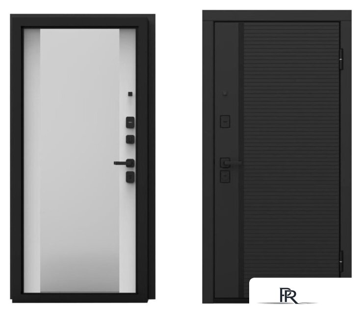 Металлическая дверь Guard Line зеркало 86x205 правая (графит/шагрень белая) - Изображение №1 — Интернет-магазин ПроЗаказ