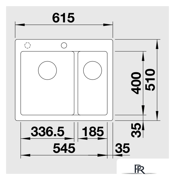Кухонная мойка Blanco Pleon 6 Split (антрацит) [521689] - Изображение №2 — Интернет-магазин ПроЗаказ