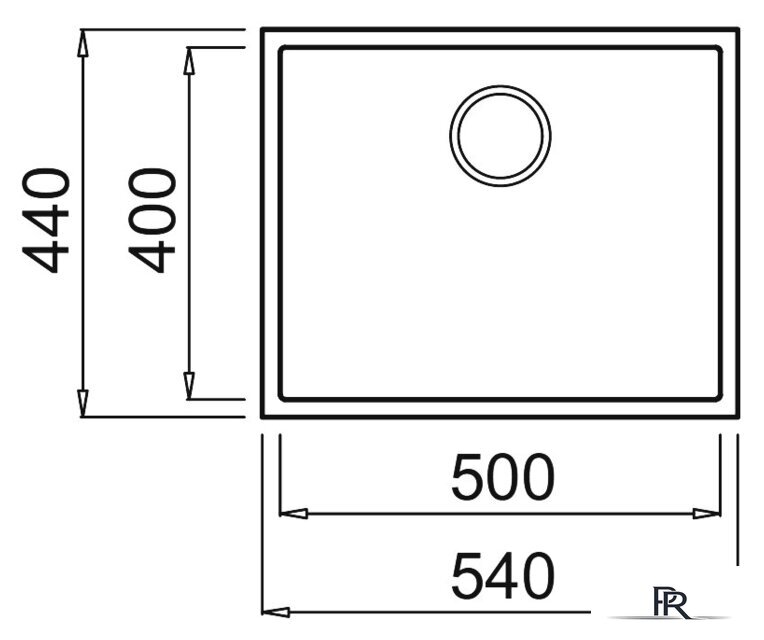 Кухонная мойка Elleci Quadra 105 Undermount Full Black 40 - Изображение №2 — Интернет-магазин ПроЗаказ