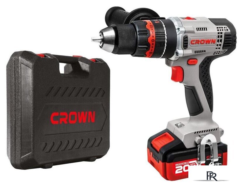 Ударная дрель-шуруповерт Crown CT21075HMX-4 BMC (с 2-мя АКБ, кейс) - Изображение №1 — Интернет-магазин ПроЗаказ