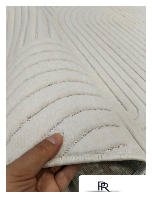 Ковер для жилой комнаты Radjab Carpet Сканди Сизаль Прямоугольник 10949A 12210RK (2x2.9, Krem/Krem) - Изображение №5 — Интернет-магазин ПроЗаказ