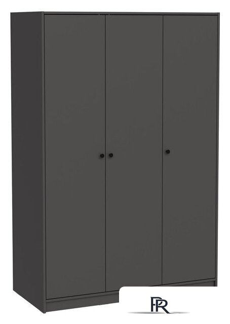 Шкаф распашной Mio Tesoro Мини 3 двери 2.07.01.040.2 (черный) - Изображение №1 — Интернет-магазин ПроЗаказ