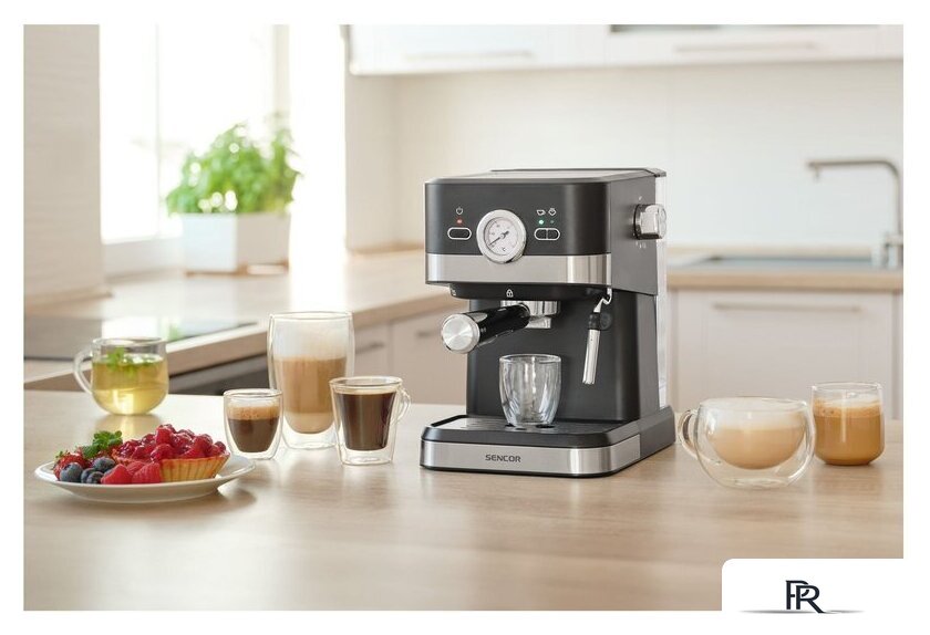 Рожковая кофеварка Sencor SES 1721BK - Изображение №11 — Интернет-магазин ПроЗаказ