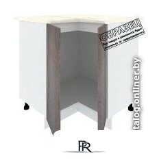 Шкаф напольный Кортекс-мебель Корнелия Лира НШУ угловой (черный/марсель) - Изображение №4 — Интернет-магазин ПроЗаказ