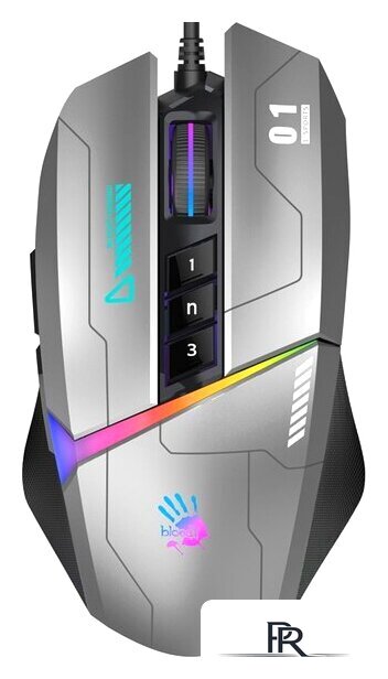 Игровая мышь A4Tech Bloody W60 Max (серый) - Изображение №1 — Интернет-магазин ПроЗаказ