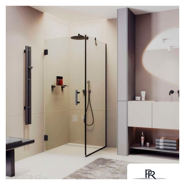 Душевой уголок MaybahGlass MGY-1304-6 (бесцветное стекло/черный) - Изображение №2 — Интернет-магазин ПроЗаказ