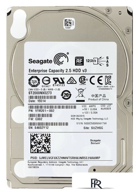 Жесткий диск Seagate Enterprise Capacity 2TB (ST2000NX0273) - Изображение №4 — Интернет-магазин ПроЗаказ