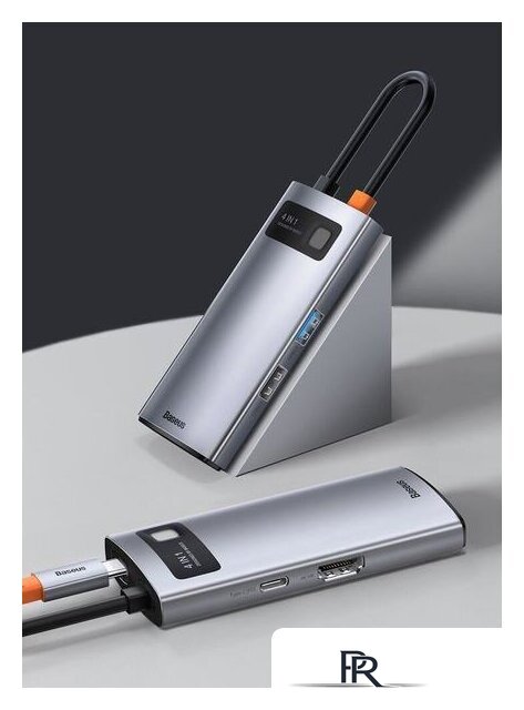 Док-станция Baseus Metal Gleam Series 4 in 1 Multifunctional Type-C CAHUB-CY0G - Изображение №11 — Интернет-магазин ПроЗаказ
