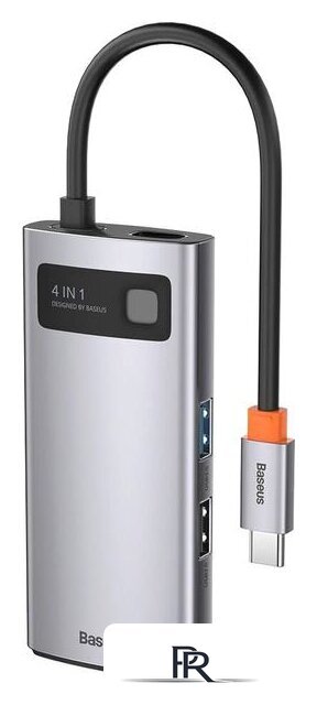 Док-станция Baseus Metal Gleam Series 4 in 1 Multifunctional Type-C CAHUB-CY0G - Изображение №3 — Интернет-магазин ПроЗаказ