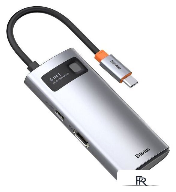 Док-станция Baseus Metal Gleam Series 4 in 1 Multifunctional Type-C CAHUB-CY0G - Изображение №1 — Интернет-магазин ПроЗаказ