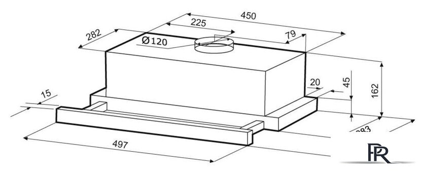 Кухонная вытяжка Krona Kamilla T 500 Black (черный) - Изображение №10 — Интернет-магазин ПроЗаказ