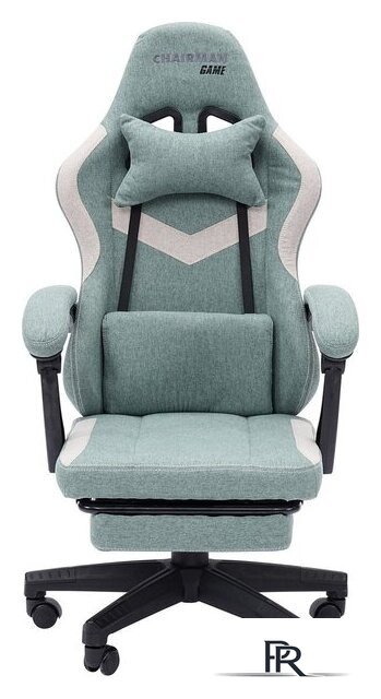 Игровое (геймерское) кресло CHAIRMAN CH26 (ткань, зеленый/бежевый) - Изображение №3 — Интернет-магазин ПроЗаказ