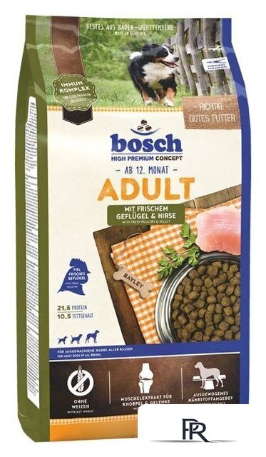 Сухой корм для собак Bosch Petfood Adult Poultry Millet 15 кг - Изображение №1 — Интернет-магазин ПроЗаказ