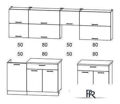 Готовая кухня Интерлиния Мила Gloss 50-26 (бордовый/черный) - Изображение №2 — Интернет-магазин ПроЗаказ