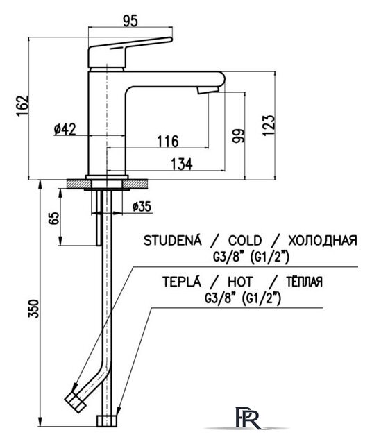 Смеситель Slezak RAV Колорадо CO128.5BC - Изображение №2 — Интернет-магазин ПроЗаказ