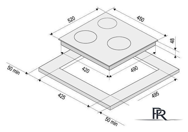Варочная панель Krona Corso 45 BL - Изображение №3 — Интернет-магазин ПроЗаказ