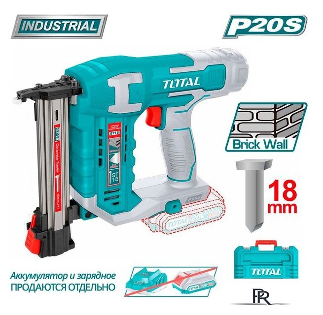 Гвоздезабиватель Total TCSTLI3805 (без АКБ, кейс) - Изображение №1 — Интернет-магазин ПроЗаказ