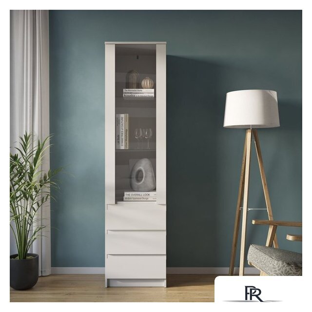 Шкаф-витрина НК-Мебель Stern ШКВ-1 72678280 (белый) - Изображение №5 — Интернет-магазин ПроЗаказ