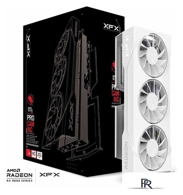 Видеокарта XFX Swift AMD Radeon RX 9060 XT OC White Triple Fan Gaming Edition RX-96TS316W7 - Изображение №5 — Интернет-магазин ПроЗаказ