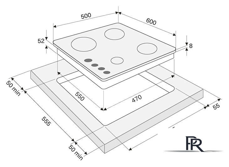 Варочная панель Krona Cortesia 60 BL - Изображение №4 — Интернет-магазин ПроЗаказ