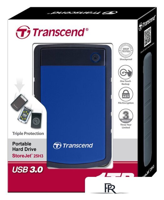 Внешний накопитель Transcend StoreJet 25H3B 1TB (TS1TSJ25H3B) - Изображение №6 — Интернет-магазин ПроЗаказ