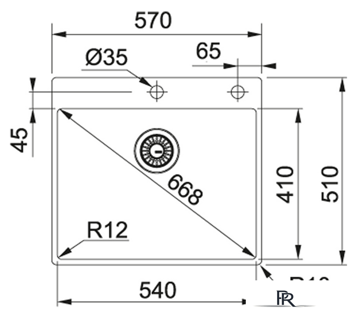Кухонная мойка Franke Box BXX 210-54 TL 127.0369.295 - Изображение №2 — Интернет-магазин ПроЗаказ