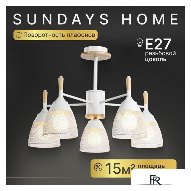Люстра средней высоты Sundays Home R-25 6211 - Изображение №1 — Интернет-магазин ПроЗаказ