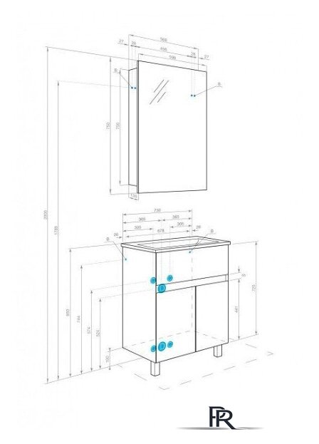  Акватон Тумба под умывальник Форест 75 1A278301FR9C0 - Изображение №13 — Интернет-магазин ПроЗаказ