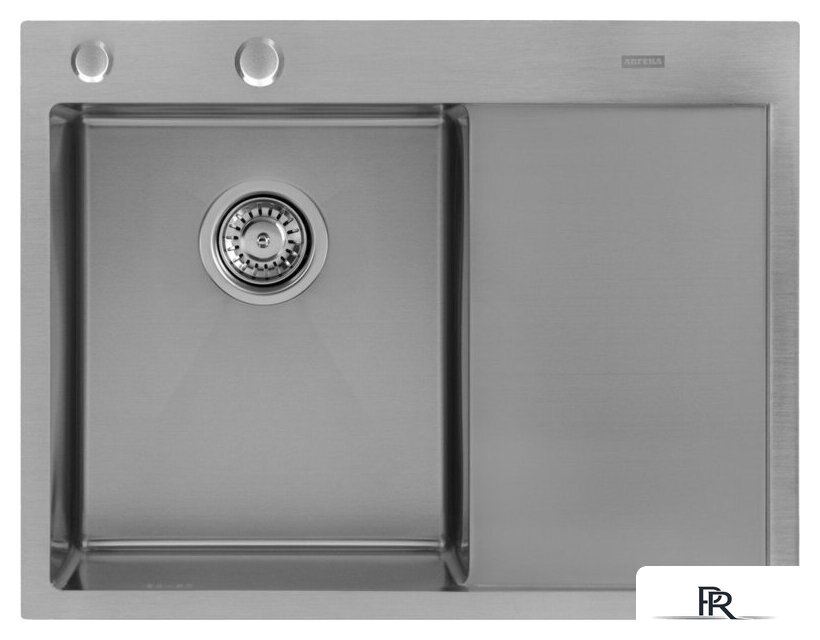 Кухонная мойка ARFEKA ECO AR 650*500 L SATIN - Изображение №2 — Интернет-магазин ПроЗаказ