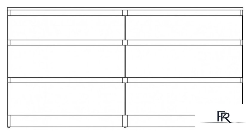 Комод Mio Tesoro Кастор 6 ящиков 2.03.02.080.3 (дуб сонома) - Изображение №5 — Интернет-магазин ПроЗаказ