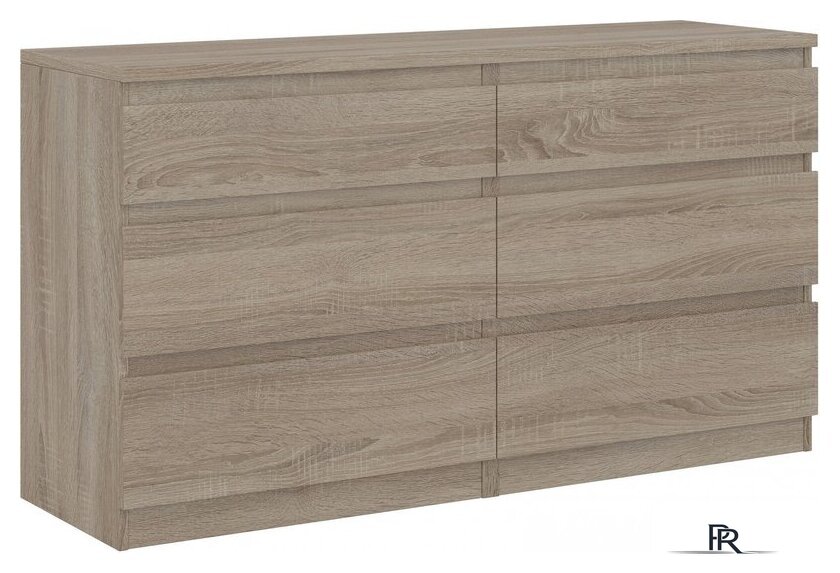 Комод Mio Tesoro Кастор 6 ящиков 2.03.02.080.3 (дуб сонома) - Изображение №1 — Интернет-магазин ПроЗаказ