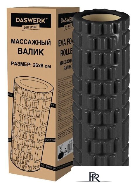 Массажный ролик-валик Daswerk 680021 (черный) - Изображение №3 — Интернет-магазин ПроЗаказ