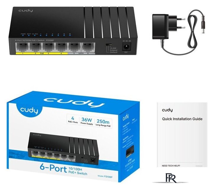 Неуправляемый коммутатор Cudy FS106P 1.0 - Изображение №2 — Интернет-магазин ПроЗаказ