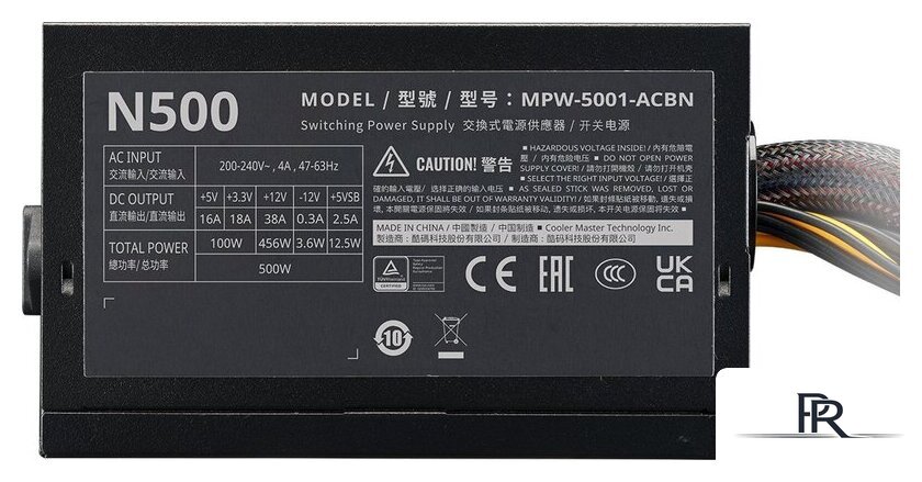 Блок питания Cooler Master Elite NEX N500 MPW-5001-ACBN-BEU - Изображение №4 — Интернет-магазин ПроЗаказ