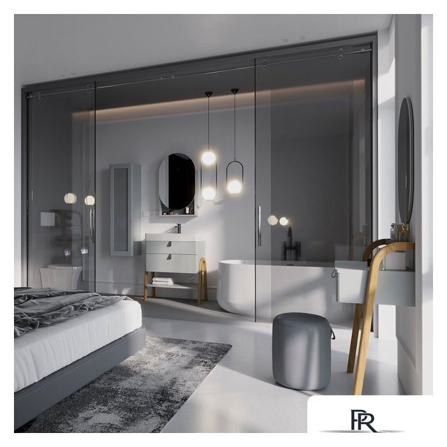  Lauter Шкаф-полупенал Estel 35 (светло-серый полуматовый) - Изображение №2 — Интернет-магазин ПроЗаказ