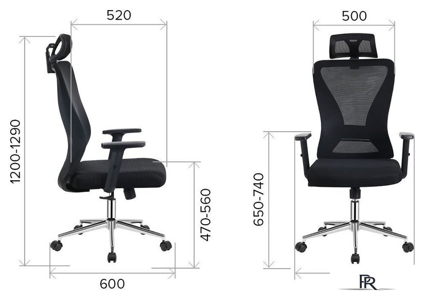 Офисное кресло Everprof Joy (сетка/черный) - Изображение №7 — Интернет-магазин ПроЗаказ