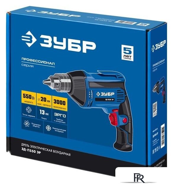 Безударная дрель Зубр ЗД-П550 ЭР - Изображение №6 — Интернет-магазин ПроЗаказ