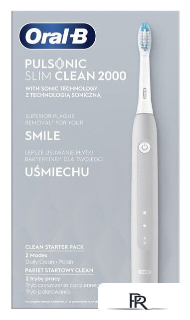 Электрическая зубная щетка Oral-B Pulsonic Slim Clean 2000 (серый) - Изображение №3 — Интернет-магазин ПроЗаказ