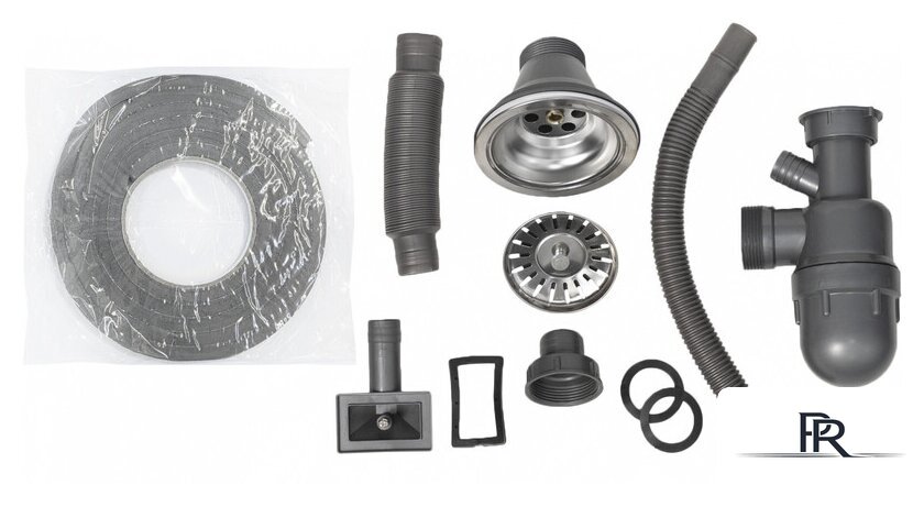 Кухонная мойка AKS Овальная 57x45 (матовый хром) - Изображение №3 — Интернет-магазин ПроЗаказ