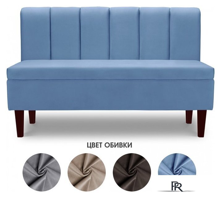 Диван Mio Tesoro Лео 1320 (Velutto 47/шоколад) - Изображение №2 — Интернет-магазин ПроЗаказ