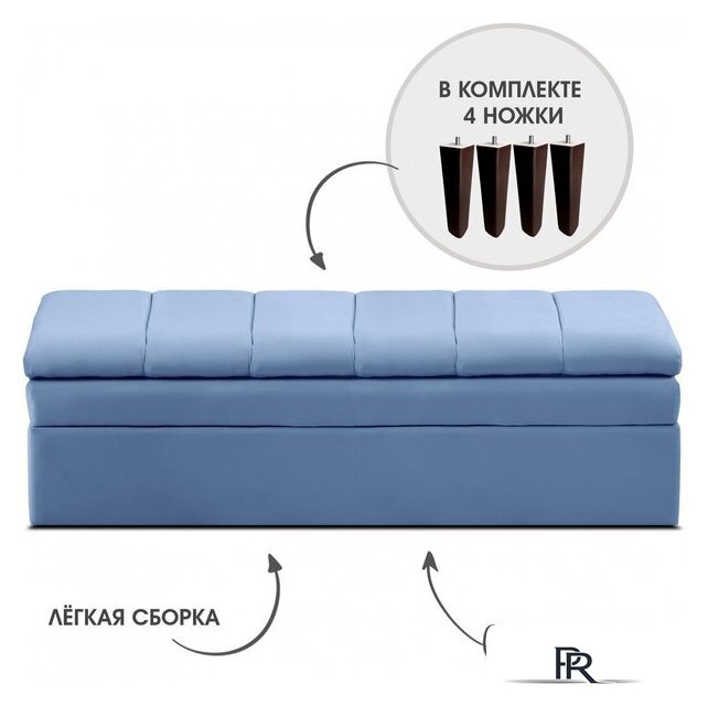 Диван Mio Tesoro Лео 1320 (Velutto 47/шоколад) - Изображение №4 — Интернет-магазин ПроЗаказ