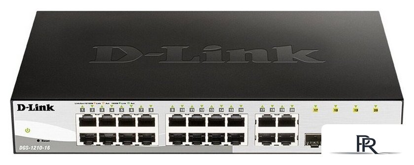 Настраиваемый коммутатор D-Link DGS-1210-16/G2A - Изображение №1 — Интернет-магазин ПроЗаказ