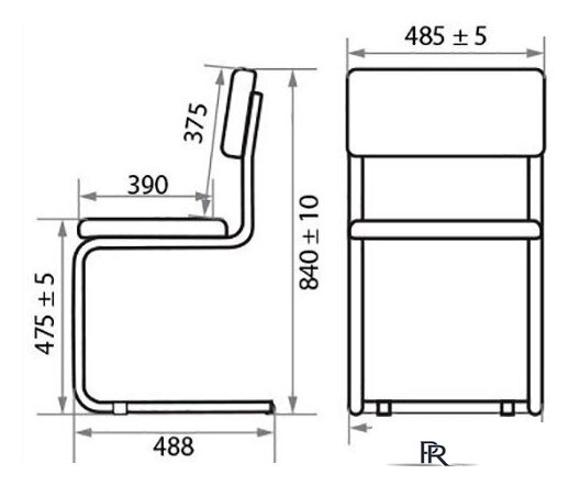 Офисный стул Белс Сильвия V 450320/V4 (кожзам черный) - Изображение №3 — Интернет-магазин ПроЗаказ