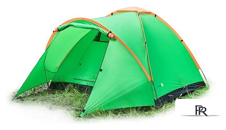 Треккинговая палатка Sundays Camp 4 (зеленый/желтый) - Изображение №5 — Интернет-магазин ПроЗаказ