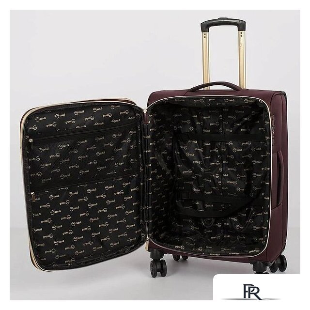 Чемодан-спиннер Grott 338-1731/3-24 (бордовый) - Изображение №5 — Интернет-магазин ПроЗаказ