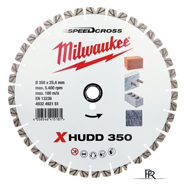 Отрезной диск алмазный  Milwaukee Speedcross X-HUDD 350мм 4932492151 - Изображение №1 — Интернет-магазин ПроЗаказ