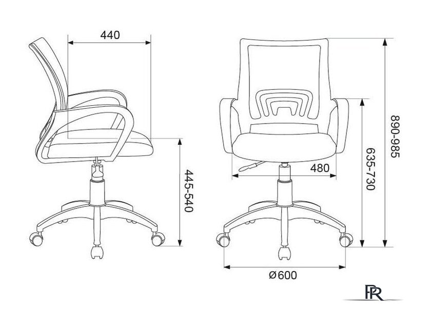Офисное кресло Бюрократ CH-W695NLT (оранжевый) - Изображение №5 — Интернет-магазин ПроЗаказ