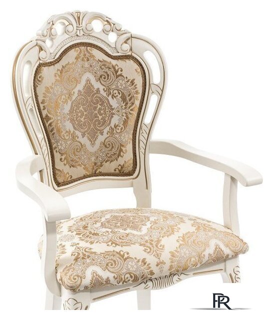 Стул с подлокотниками Woodville Bronte (молочный/патина) - Изображение №7 — Интернет-магазин ПроЗаказ