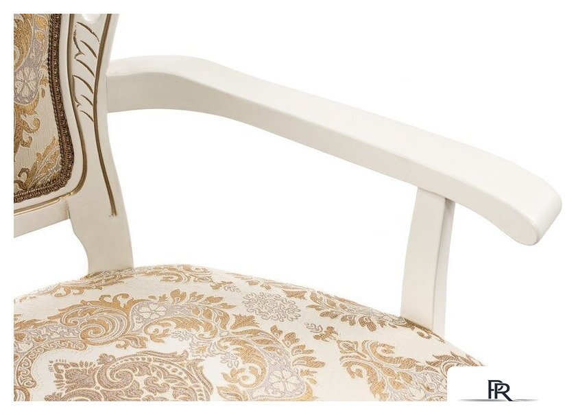 Стул с подлокотниками Woodville Bronte (молочный/патина) - Изображение №6 — Интернет-магазин ПроЗаказ