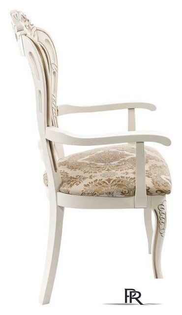 Стул с подлокотниками Woodville Bronte (молочный/патина) - Изображение №4 — Интернет-магазин ПроЗаказ